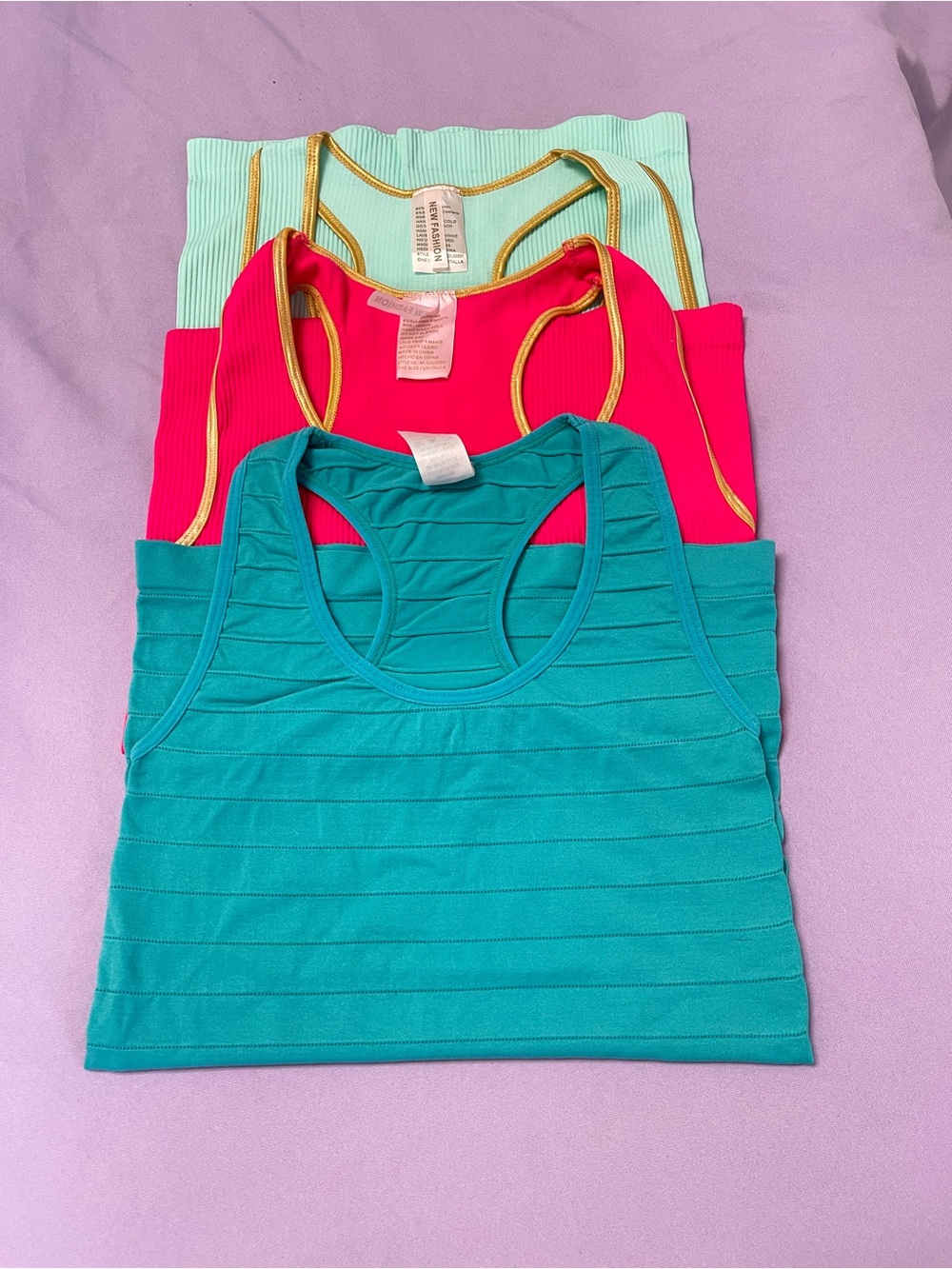 Teal Ribbed Tank Top - Sleeveless Everyday Layering 3 for only $13!!